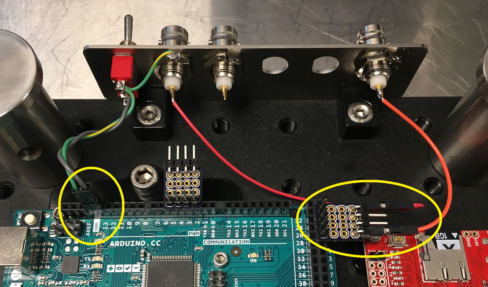 Assembled BNC panel