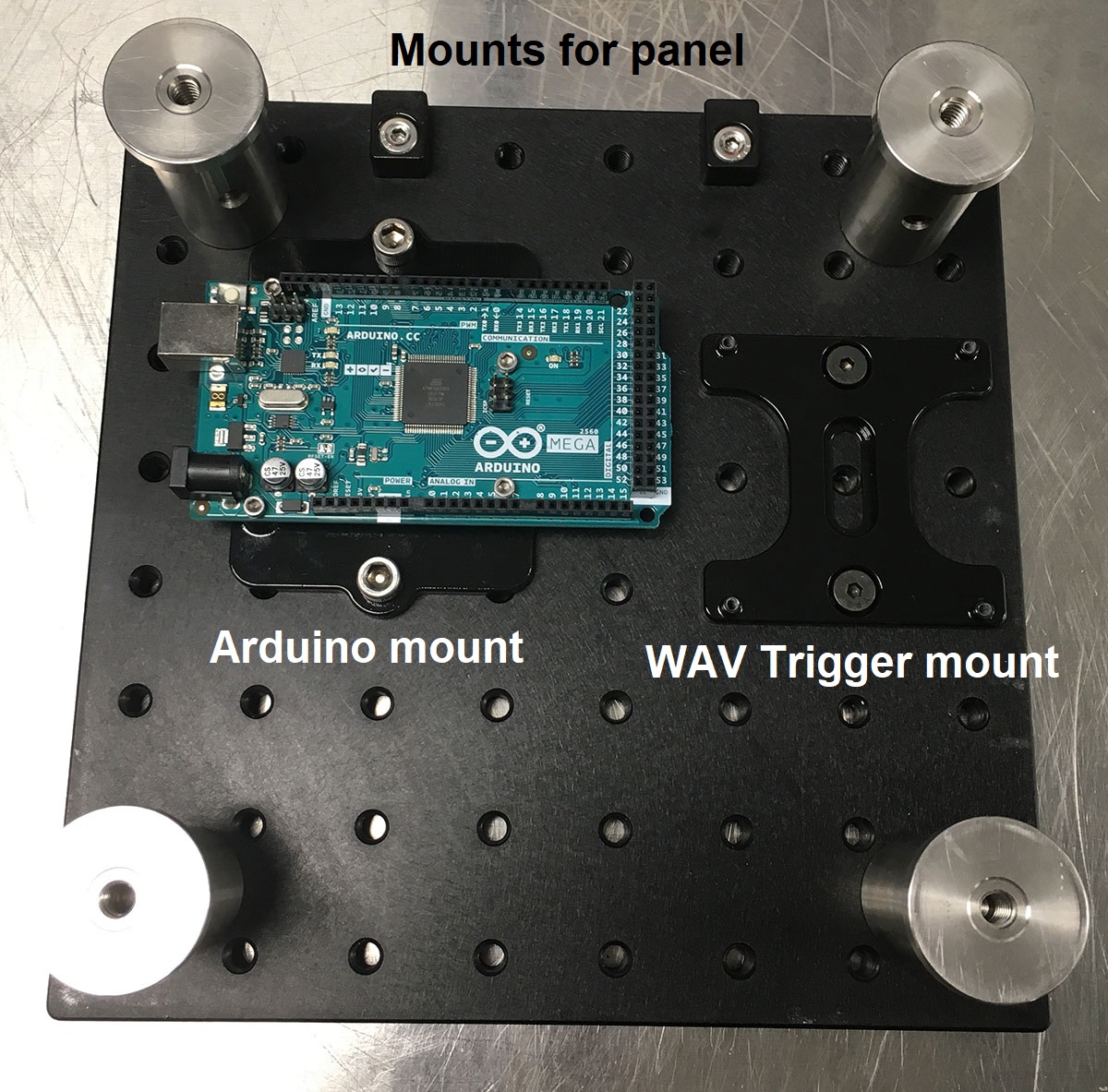 Initial placement of items on the bottom-side of the board